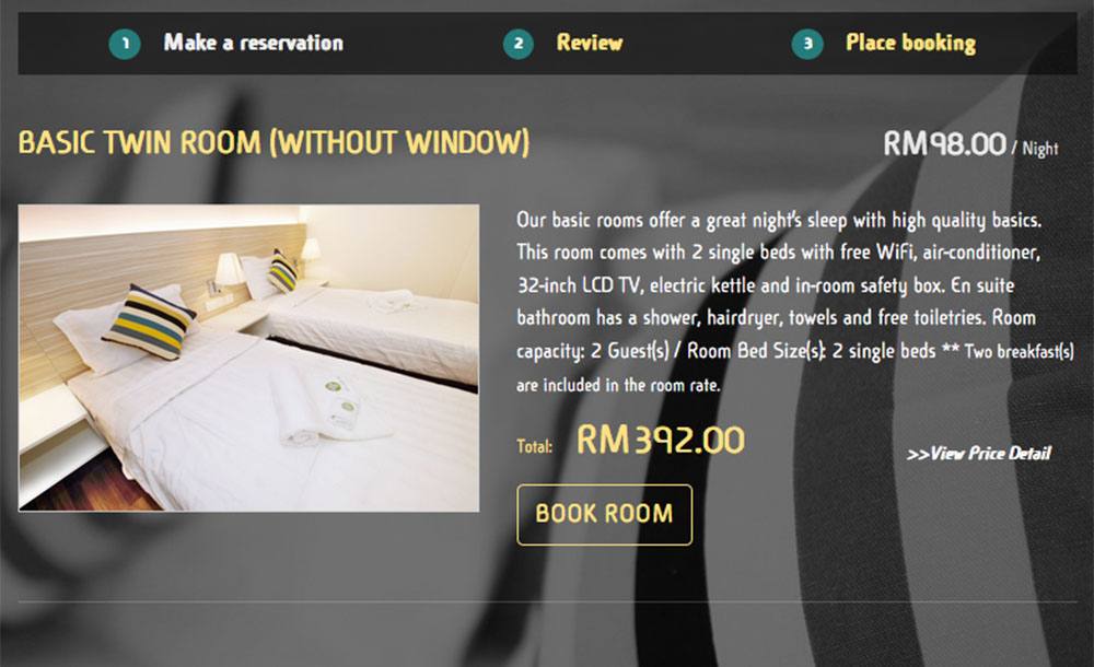 Hotel & room booking applications